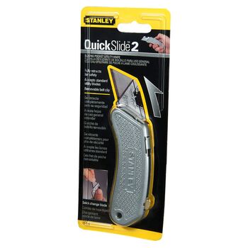 Ніж кишеньковий трапеція 19 х 135 мм Quickslide STANLEY 0-10-812