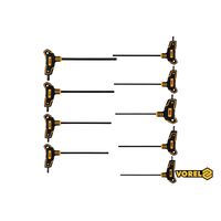 Набор ключей TORX тип "Т", Т10-T50, L = 100-200 мм, Cr-V 6150, 9 шт, 56639 VOREL