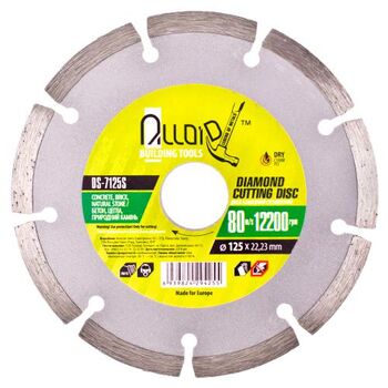 Диск алмазный отрезной сегментный 125 мм DS-7125S Alloid