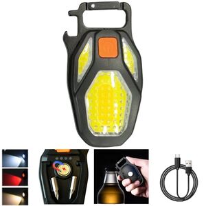 Ліхтар MULTIFUNCTIONAL LL-203-COB ULTRA (white+yellow+red), multitool, Li-Ion акумулятор, магніт, к