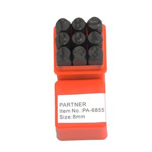 Набір цифрових штампів 9 од., 8 мм, PA-6855-8 PARTNER