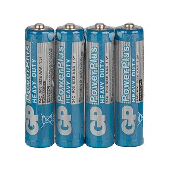Батарейка GP POWERPLUS 1.5V 24S-S4 сольова R03, ААА (4891199135231)