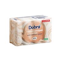 Мыло туалетное твёрдое косметическое 4*70г экопак Dobra Увлажняющий крем