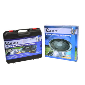 Плита газовая туристическая + гриль GEKO G80521