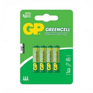 Батарейка GP GREENCELL 1.5V сольова 24G-U4, R03, ААA
