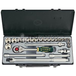 Набір інструменту 1/2" DR 24 пр. 10-32мм 12гр., 4243-9 Force