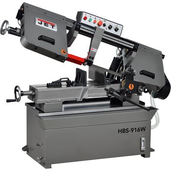 Ленточнопильный станок по металлу HBS-916W 400В 2,1 (1,1) кВт, полотно-3035х27мм, обр.180-225мм, HBS-916W JET