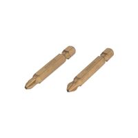 Комплект отверточных насадок PH2 1/4"*50мм, Titanium, S2, уп. 2шт., STORM, VT-0233 INTERTOOL