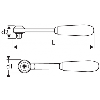 Трещотка 3/4" без рукоятки, E113817 Stanley Expert