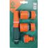 Зрошувач прямий з набором з'єднань 1/2", 3/4", ABS-пластик, 4 шт, 89204 FLO