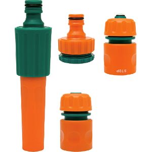 Ороситель прямой с набором соединений 1/2 ", 3/4", ABS-пластик, 4 шт, 89204 FLO
