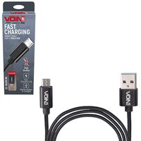 Кабель VOIN CC-1802M BK, USB - Micro USB 3А, 2m, black (быстрая зарядка/передача данных) (CC-1802M 
