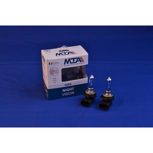 Лампа автомобильная HB4 12V 55W P22D NIGHT VISION +80% (2 шт.) (ближняя/дальняя, противотуманная) MTA 80015 NVB2