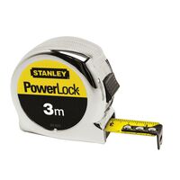 Рулетка 3м х 19мм MICRO POWERLOCK армована стрічка, 0-33-522 Stanley