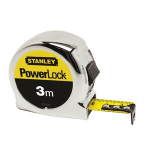 Рулетка 3м х 19мм MICRO POWERLOCK армированная лента, 0-33-522 Stanley