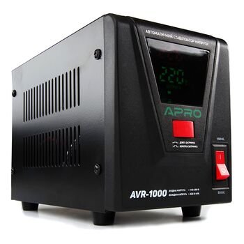 Стабілізатор напруги релейний AVR-1000, 800Вт APRO 852010