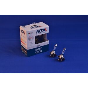 Лампа автомобильная H7 12V 55W PX26D NIGHT VISION +80% (2 шт.) (ближняя/дальняя, противотуманная) MTA 80715 NVB2