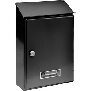 Ящик поштовий чорний, 360х230х90 мм (78560 Vorel)