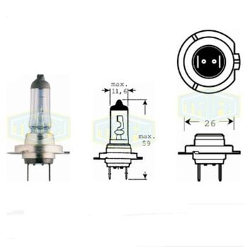 Лампа автомобильная Лампы двойная коробка H7 12V XENON-PRIME Trifa (51607-062)