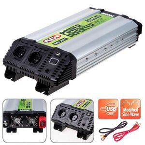 У граф. напруги PULSO / IMU-2024 / 24V-220V / 2000W / USB-5VDC2.0A / мод.волна / клеми