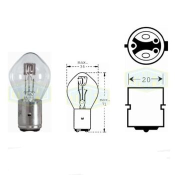 Лампа автомобильная Сим. лампочка для фары 12V 45/40W (528)