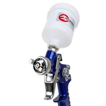Краскопульт пневматический HVLP мини , ф. 0.8мм, бачок 125мл, 3.0bar. (PT-0101 Intertool)