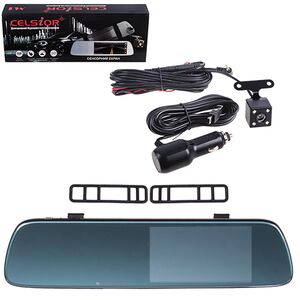 Автомобильный цифровой видеорегистратор CELSIOR DVR M1 FHD двохкамерное зеркало (DVR M1 FHD)
