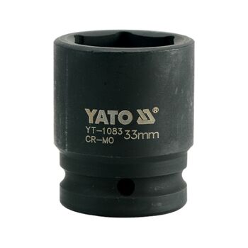 Головка торцевая ударная 6-гранная квадрат 3/4 ", М = 33 мм, L = 56 мм, YT-1083 YATO