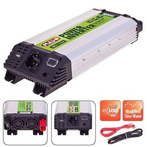 У граф. напруги PULSO/IMU-1524/24V-220V/1500W/USB-5VDC2.0A/мод.волна/клеми (IMU-1524)