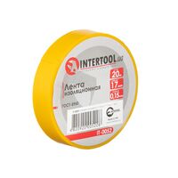 Лента изоляционная 0.15мм*17мм*20м желтая, IT-0052 INTERTOOL