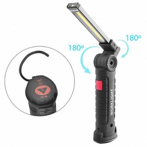 Ліхтар кемпінг W-52-SMD+COB, ЗУ micro USB, вбудований акумулятор, поворот 180? + 180?, магніт, зажим