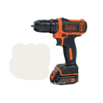 Шуруповерт акумуляторний Li-Ion 10.8 В. 1.5 Агод, 12.5 Нм, Ø≤10 мм, BDCD12-QW BLACK DECKER