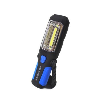 Лампа светодиодная аккумуляторная 4W COB + 1W, 2 магнита, крючок, 180гр., 250Lm, 2000mAh, зарядка12V,, RF-L02 ROCKFORCE