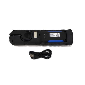 Лампа светодиодная аккумуляторная 4W COB + 1W, 2 магнита, крючок, 180гр., 250Lm, 2000mAh, зарядка12V,, RF-L02 ROCKFORCE