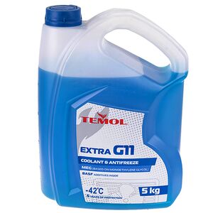 Антифриз Temol Extra G11 Blue 5кг Extra G11 Blue 5кг