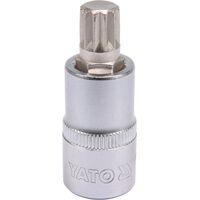 Головка торцевая квадрату 1/2 "с насадкой" SPLINE "M12 L = 55 мм, YT-04344 YATO