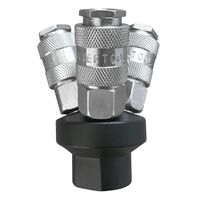 Разветвитель воздуха 1/4" на 3 выхода, W-образный, 10bar, PT-1851 INTERTOOL
