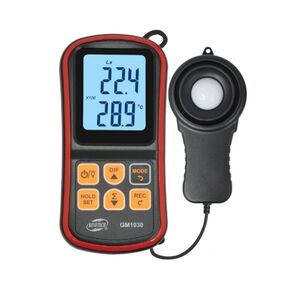 Вимірювач рівня освітленості (Люксметр) + термометр, Bluetooth BENETECH GM1030