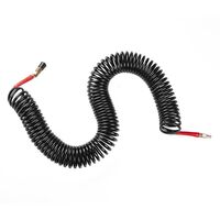 Шланг BLACK M-Flex 6.5х10мм, 20м спиральный полиуретановый c поворотным шарниром, латунными быстроразъемными соединениями STORM, PT-1795 INTERTOOL
