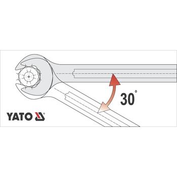 Ключ ріжково накидний CrV, М= 18 мм, L= 230 мм, YT-0347 YATO