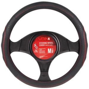 Чехол руля VLOD-L282 BK/RD S черн-красн/БО/перф/кожа (VLOD-L282 BK/RD S)