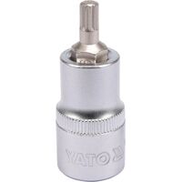 Головка торцевая квадрату 1/2 "с насадкой" SPLINE "M6, L = 55 мм, YT-04341 YATO