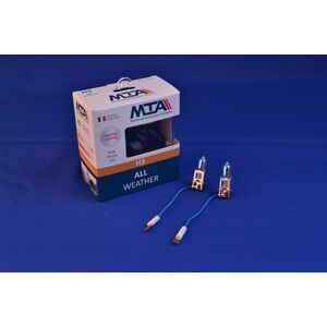 Лампа автомобильная H3 12V 55W PK22S ALL WHEATHER (2 шт.) (ближняя/дальняя, противотуманная) MTA 80315 AWB2