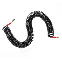Шланг BLACK M-Flex 8х12мм, 20м спиральный полиуретановый c поворотным шарниром, латунными быстроразъемными соединениями STORM, PT-1798 INTERTOOL
