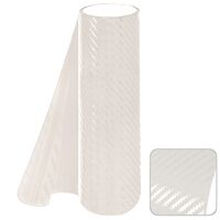 Декоративная пленка 1.52м х 30м 3D Carbon GE-02 белая (3D 9054)