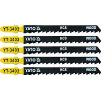 Полотно для електролобзикадерево 6TPI, L = 100 мм. Уп. 5 шт., YT-3403 YATO
