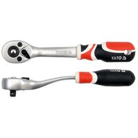 Трищатка квадрат 1/4 ", L = 155 мм, 72T, изогнутая ручка, YT-0730 YATO