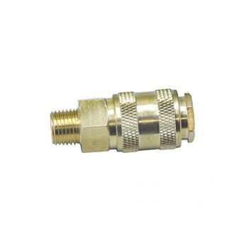 Быстросъем 1/2" пневматический с клапаном, внешня резьба, PA-BSE1-4SM PARTNER