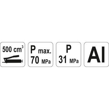 Шприц смазочный с картриджем V = 0,5 л, m = 400 гр., YT-0700 YATO