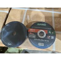 Диск отрезной по нержавеющей стали (INOX) 125х1.6х22.2мм (10шт. в пач.) APRO 829034